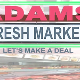 a display of fresh meat