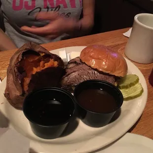 Bourbon Beef Brisket Sandwich