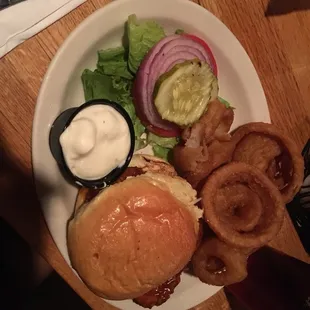 Buffalo Chicken Sandwich comes w two sides