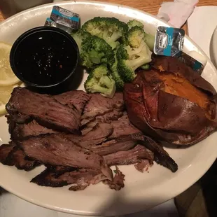 Beef brisket w bourbon sauce