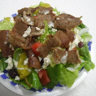 a plate of salad