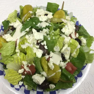 a plate of salad