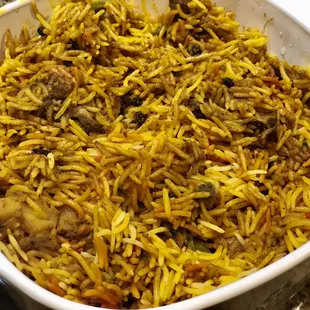 Chef Rizwan&apos;s signature goat Biryani is the top in Houston!