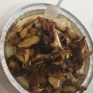 Hummos and Chicken Shawerma