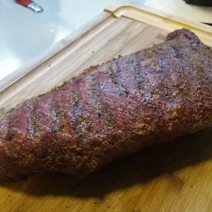 Immediately after removing from smoker