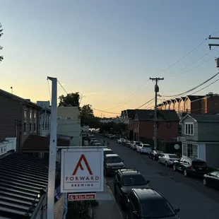 Looking north from the upstairs balcony.