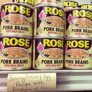 "Yummy Brains &amp; Egg recipe with purchase of Brains"