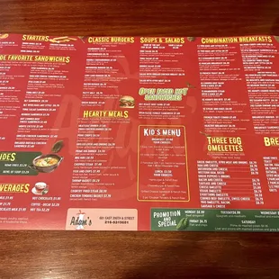 New menu - December 2021