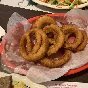 Onion rings crispy and delicious!