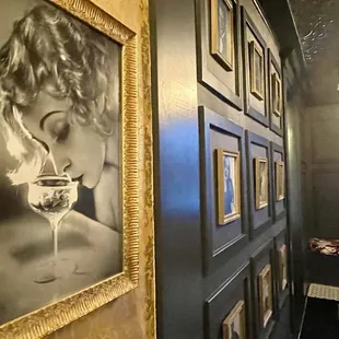 a woman drinking a martini