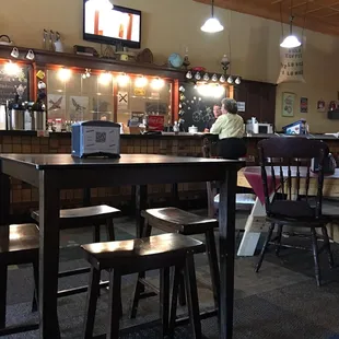 the bar