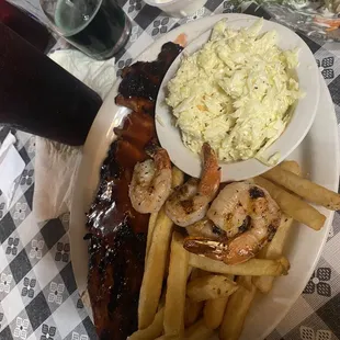 Ribs &amp; shrimp