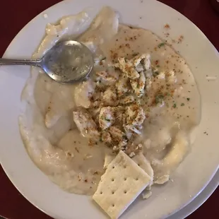 I was starving, sorry