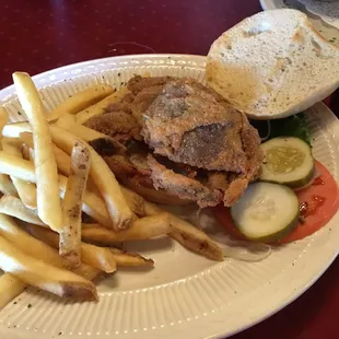 Soft shell crab sandwich is where it's at.
