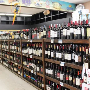 a wide selection of wines