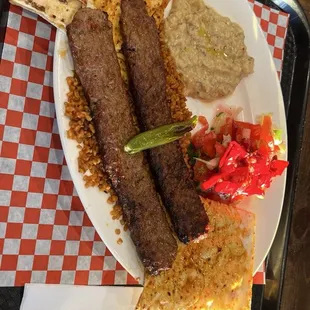 Adana Kebab Plate