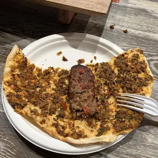 Ufra Lahmacun Spicy and Adana Kebab