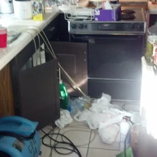 Our kitchen, post flood #2.