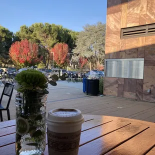 Cappuccino in nice surroundings