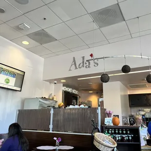 the interior of the restaurant