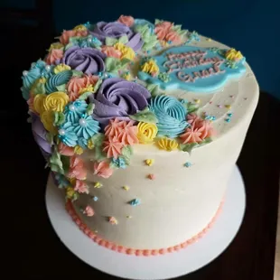 Floral cake (custom order)