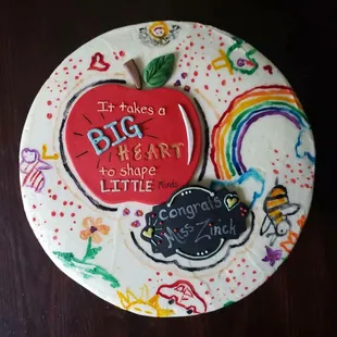 Graduation Doodle Cake (custom order)
