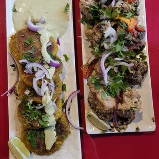 Malai kebab and hera bhara kebab