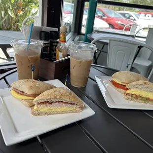 two sandwiches on a plate