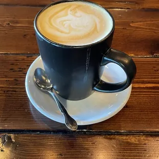 Flat white - ask for it in a mug. Like old times!