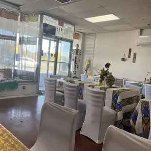 Inside restaurant