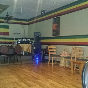 Dance floor music area