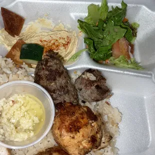 Chicken and kufta plate