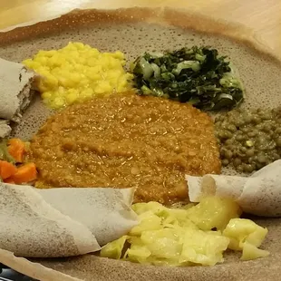 The Ethiopian  vegetarian dish