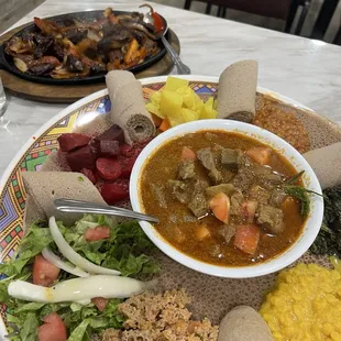 Sampler platter-amazing taste! Delicious.