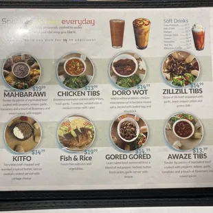 Menu 2-meat dishes