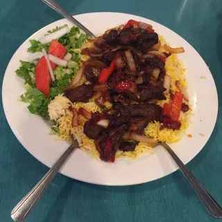 Zillzill Tibs with Rice