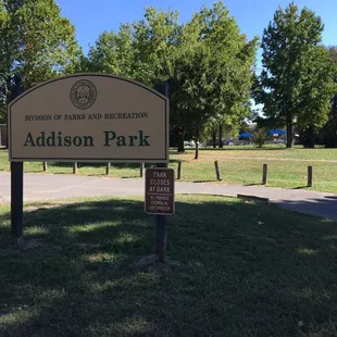 Signage from one of the entrances