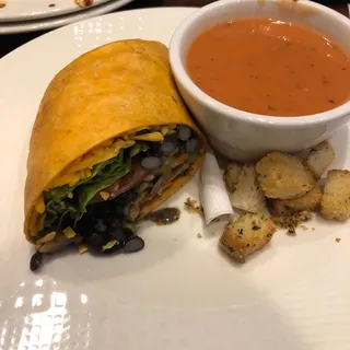 1/2 Wrap and Soup