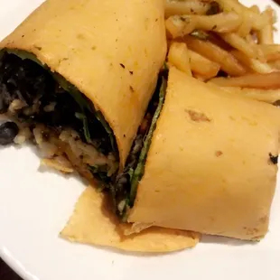 Black Bean &amp; Thai Peanut Wrap