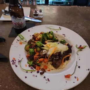 Braised short ribs just as an example were to die for.