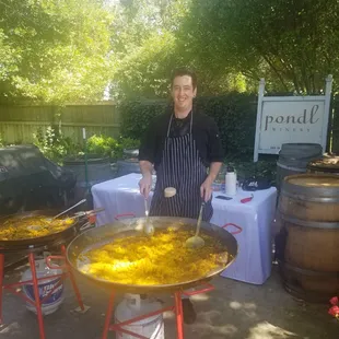 Catering at Pondl Winery.