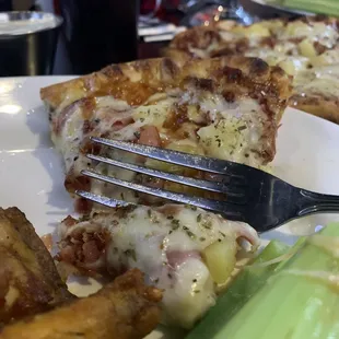Bourbon pineapple pizza