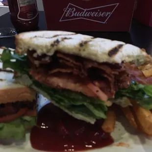 Sick Monster BLT! Add a Fairy Nectar beer brewed out of Kros Strain brewery! DOMINATE!