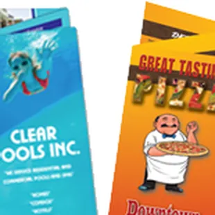 BROCHURES &amp; CARRYOUT MENUS - Add Band-It and distribute your brochure as a door hanger!