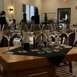 Our wine flights! Poured table side!