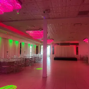 Dancing floor and tables