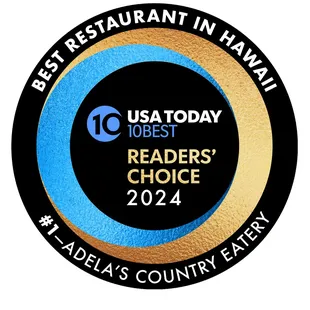 #1 "Best Restaurant in Hawai`i" USA Today 2024 Readers' Choice Awards