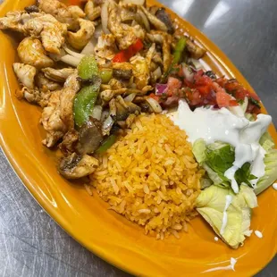 Chicken fajitas