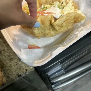 A soggy taco salad