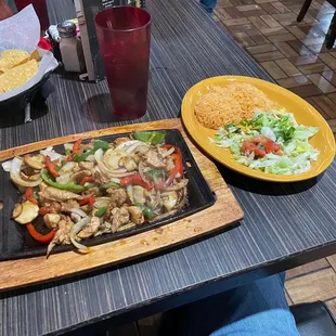 Chicken fajitas